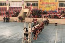  Cuộc tranh tài giữa LCĐ khoa SP Ngữ văn và Lưu học sinh Lào trong giải bóng chuyền nữ sinh viên Trường Đại học Vinh